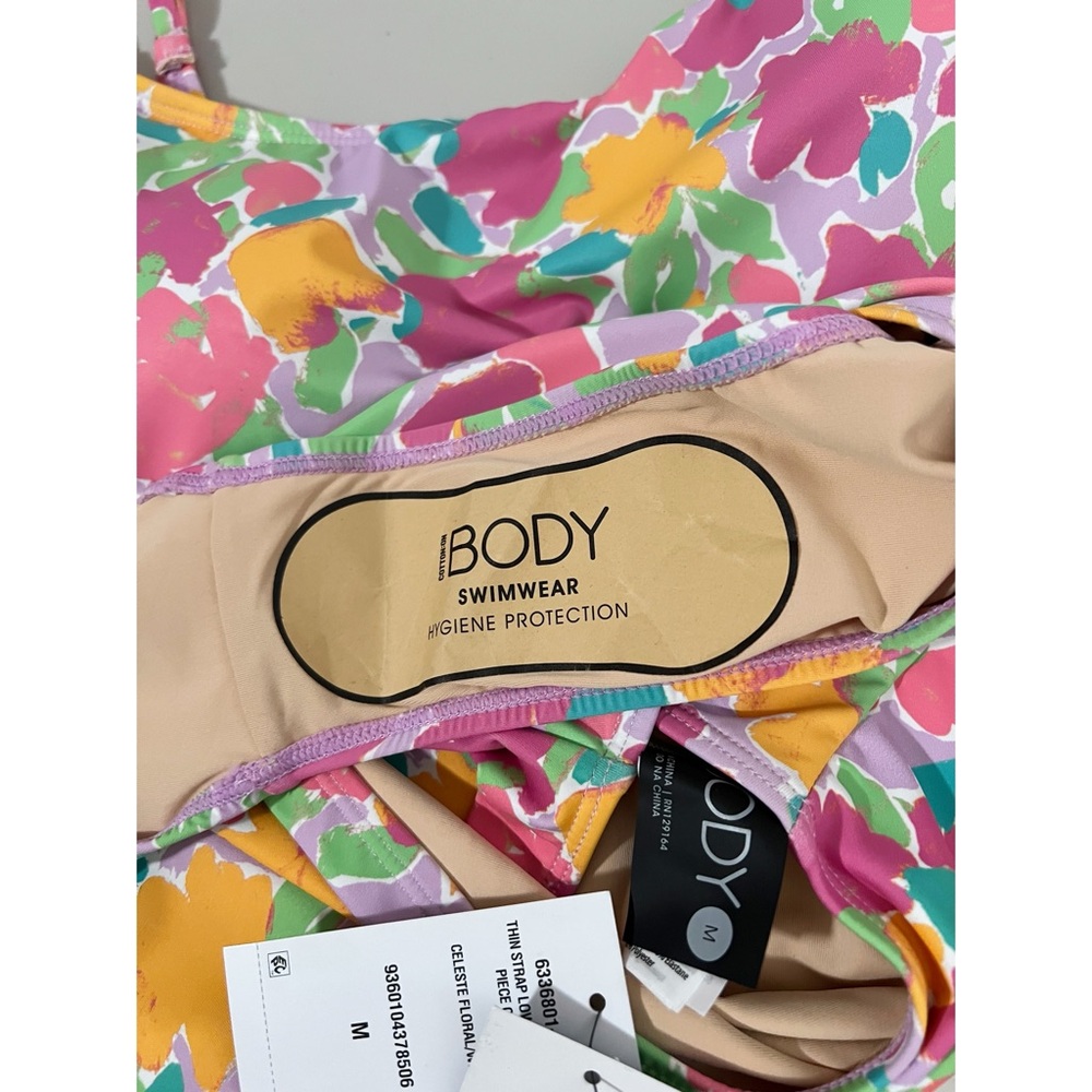 Cotton On Floral Print Cheeky One-Piece Swimsuit Size Medium - Picture 8 of 10